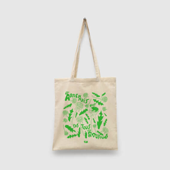 Tote bag <br/>Les Ardennais <br/>sont pas tous <br/>des bourrins – Image 2