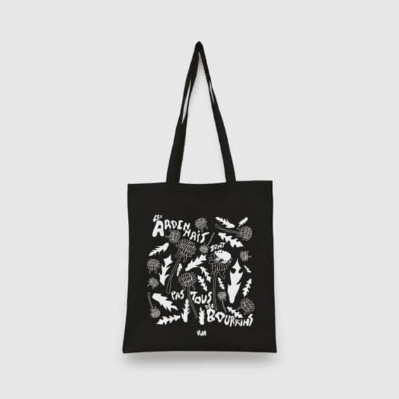 Tote bag <br/>Les Ardennais <br/>sont pas tous <br/>des bourrins