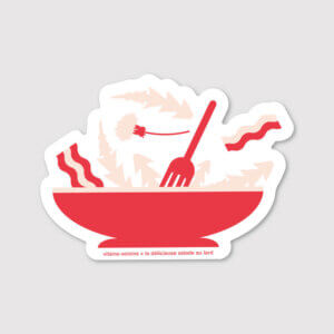 Autocollants détachés représentant des éléments emblématiques des Ardennes : boudin blanc, chevalier, marionnette, galette au sucre, loup d'Argonne, Arthur Rimbaud, salade au lard, sanglier et vélo voie verte.